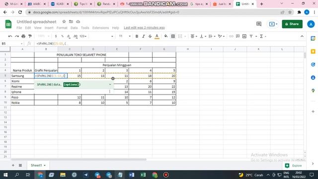CARA MUDAH MEMBUAT GRAFIK DI EXCEL