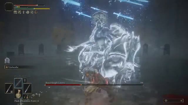 Defeating Royal Knight Loretta | Melee Gameplay | No Summons