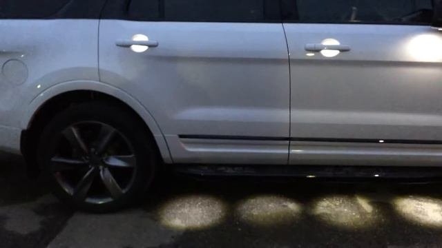 Ford Explorer 5 подсветка ручек  приг. подсветка порогов.часть 2