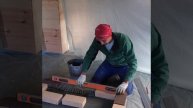 Кладка кирпичной печи с камином и плитой. Практический урок. Второй ряд печи.