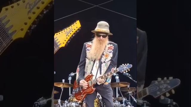 Басист группы ZZ Top исполняет на 17-струнной бас-гитаре.