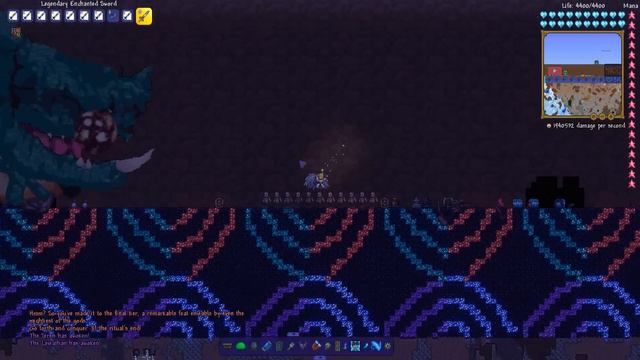 Terraria Supreme Buffed Enchanted Sword vs Calamity Mod Boss Rush