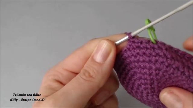 Tutorial amigurumi Hello Kitty - Cuerpo (mod-3)