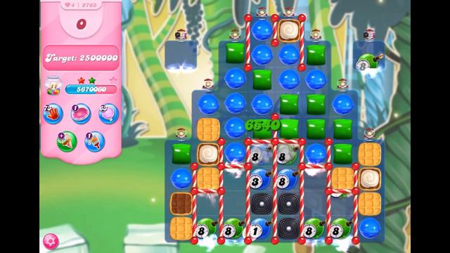 Candy Crush Saga - Level 3763 ☆☆☆ SUGAR RUSH