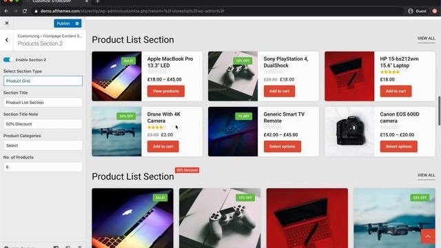 Storeship - Frontpage Content Section   Versatile and Multi-purpose eCommerce Theme for WP