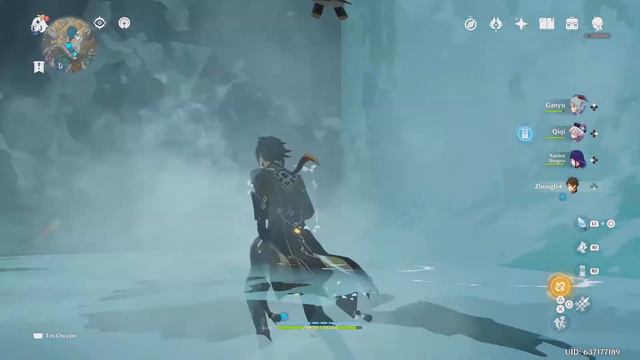 Genshin Impact - framerate drop on PS5, waterfall on the Chasm