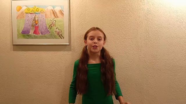 Нескоромных Меланья, 9 лет, А. Пушкин "Сказка о золотом петушке" (отрывок)