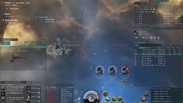 EVE Online en español 65 Misiones Naves Amarr LVL3 Cruceros de batalla