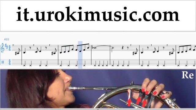 Corso di Corno The Pink Panther - Theme Song Tablature Tab Parte#2 um-i276