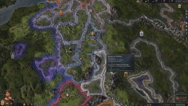 Let's Play Crusader Kings 3. Fränkisches Trier. #11 Der zweite Straßburger Krieg