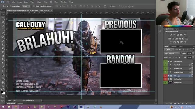 FREE EPIC OUTRO PHOTOSHOP TEMPLATE  TUTORIAL