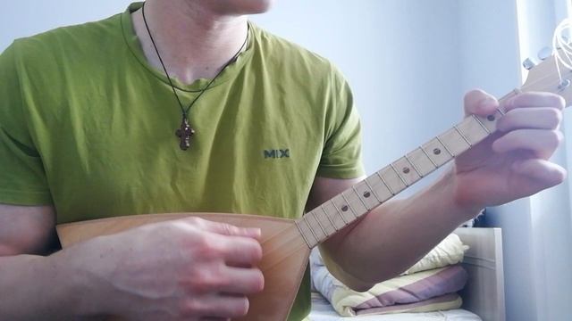 Песня Донских и Кубанских Казаков "Розпрягайтэ, хлопцы, коней" на балалайке