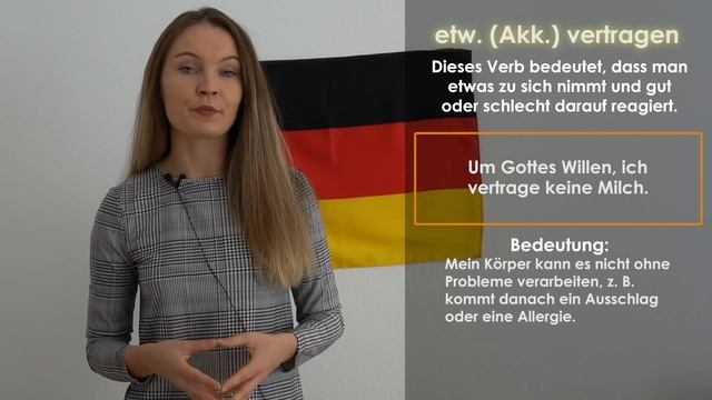 Verben mit dem Wortstamm "tragen"  | Deutsch lernen b2, c1