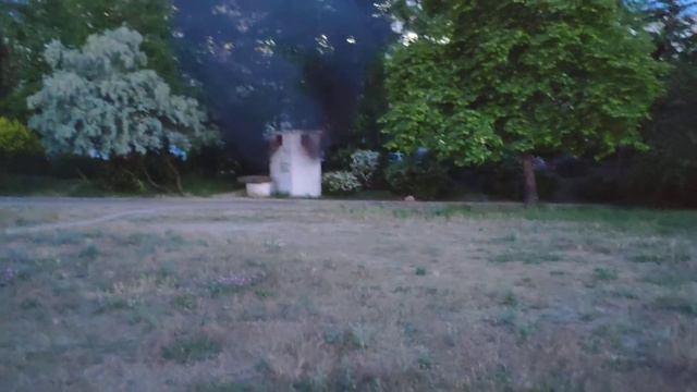 Пожар в подземном укрытии.