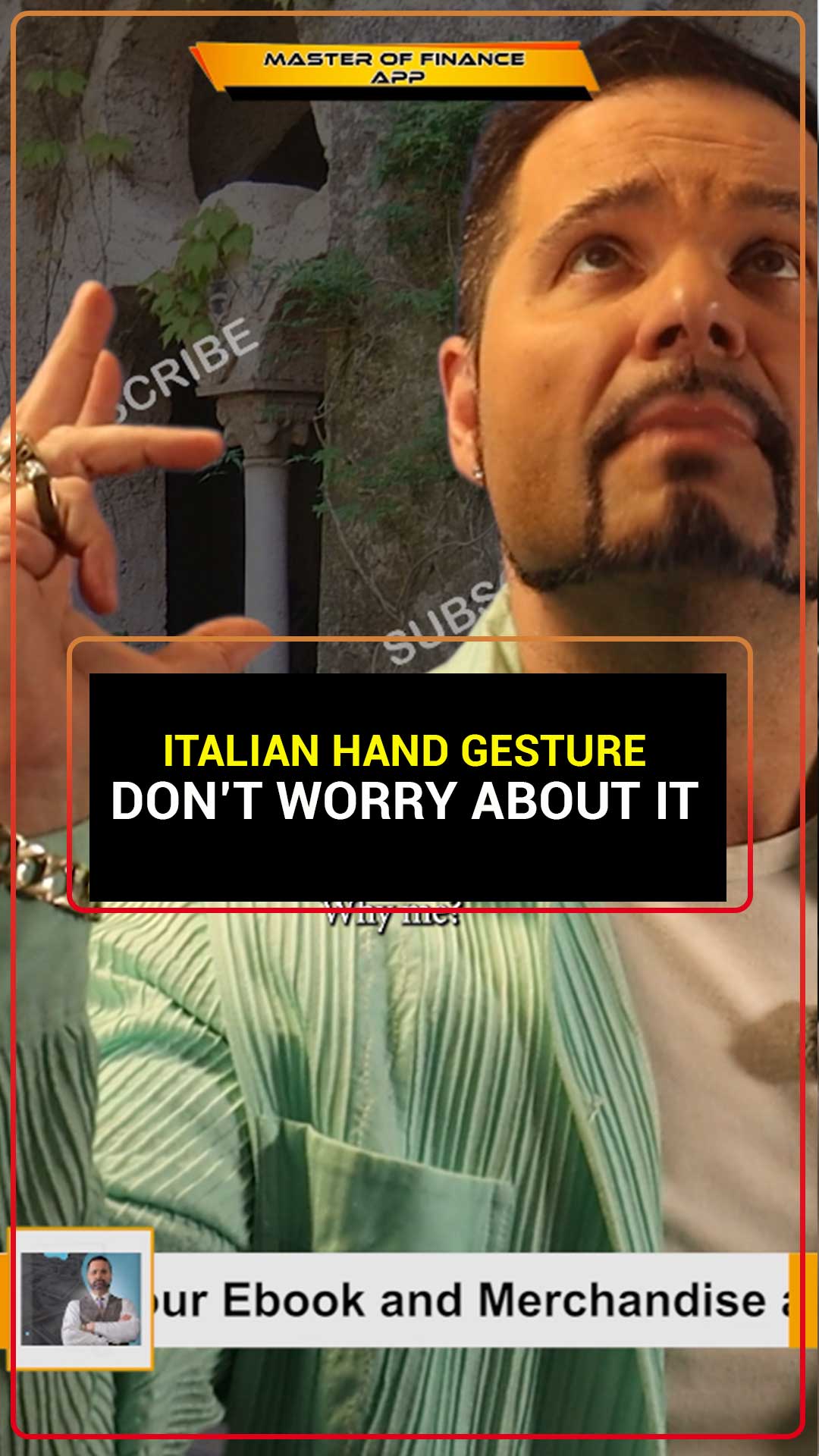 ¡Gestos con las manos italianos!

Éste significa "No te preocupes por eso".