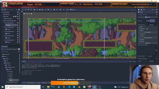 Как начать делать игры на Godot / Создаем платформер с нуля #1