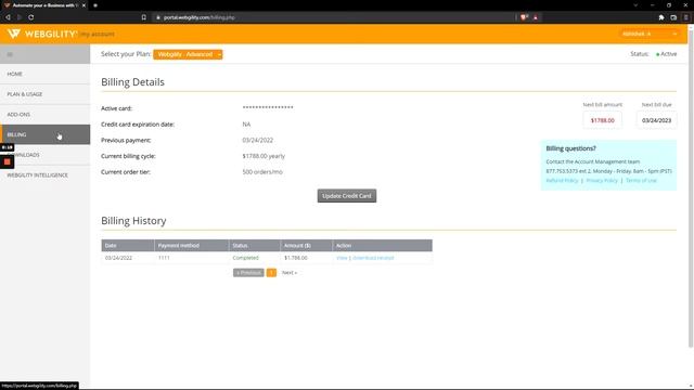 How to Update your Billing Information