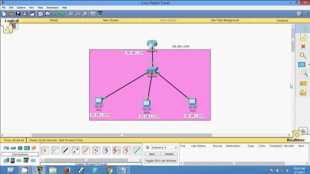 Configuring a simple network using a router