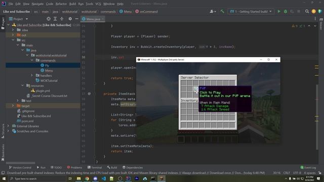 Inventory menus - Spigot Plugin Development (2022)