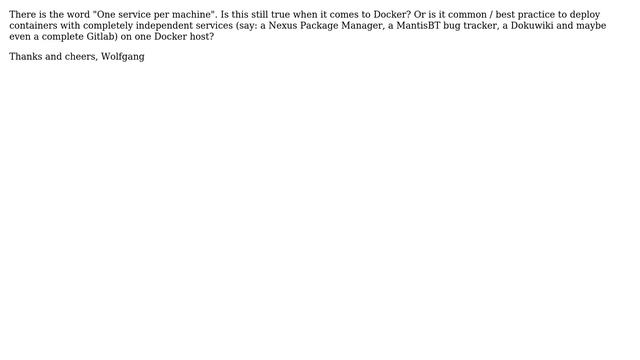 DevOps & SysAdmins: Service design on Docker machine