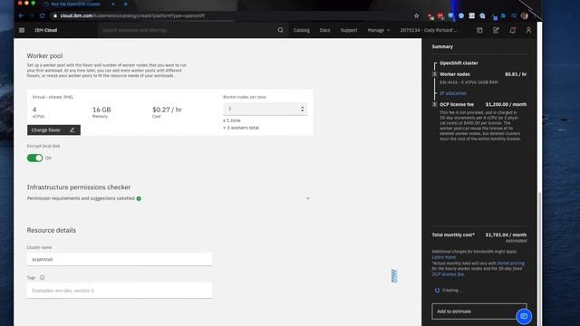 Installing Red Hat OpenShift Container Platform on IBM Cloud