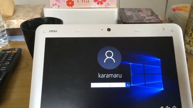 Windows 10をMSI U100に入れてみた(起動)