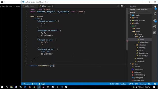 ? Diff Function 1  Tests  React JS Programming  ReactJS  React JS for Beginners  Pt. 64