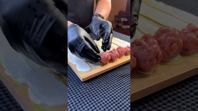 Рулетики из кабачков
