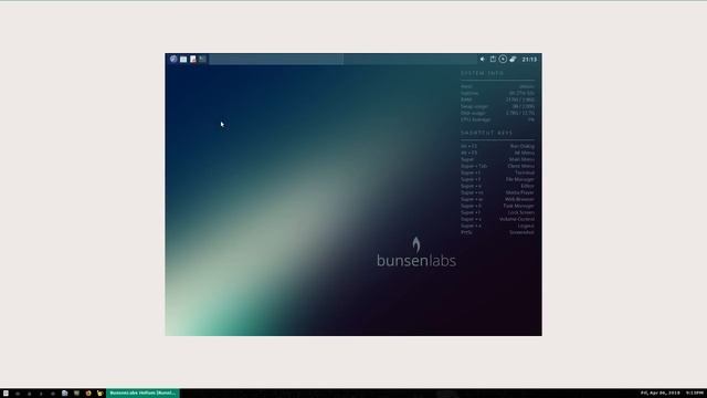 Live Apr 6, 2018 - Installing BunsenLabs 'Helium' Beta 1