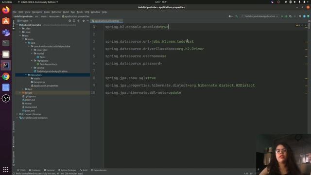 To-do List | Spring + Heroku - 02 - Criação do projeto no spring initialzr e  tabela no h2 database