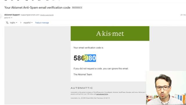 Cómo activar el plugin AKISMET y su clave API