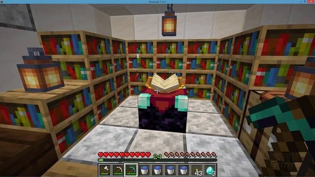 How You Can  Design a Minecraft Enchantment Table - Recipe Room Layout Bookshelf Setup