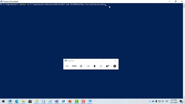 Tutorial SQL Server Docker: Copiar y restaurar base de datos