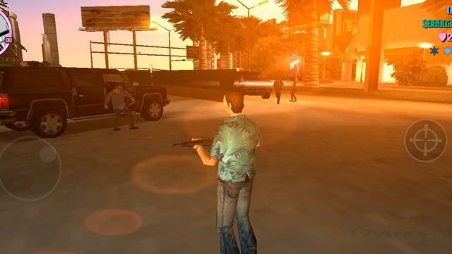 GTA Vice City Перестрелка с копами и погоня