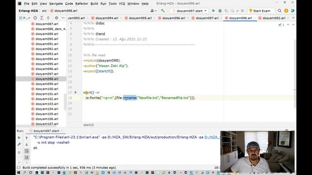 Erlang Programlama Dili Ders 4 Canlı Türkçe Anlatım - File IO; Atoms, Maps, Tuples konusu örneklerl