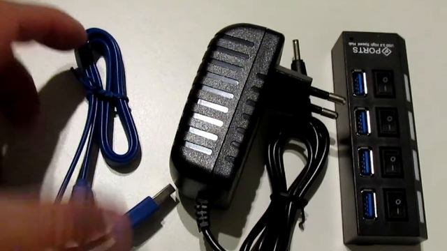 GEMBIRD USB hub 4-port USB 3.0 USB unboxing review. Hub for Android developers