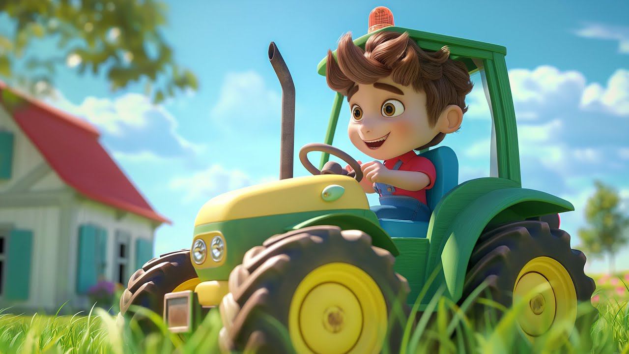 Leo's Tractor Fix Up Fun | A Cheerful Children's Song ️
