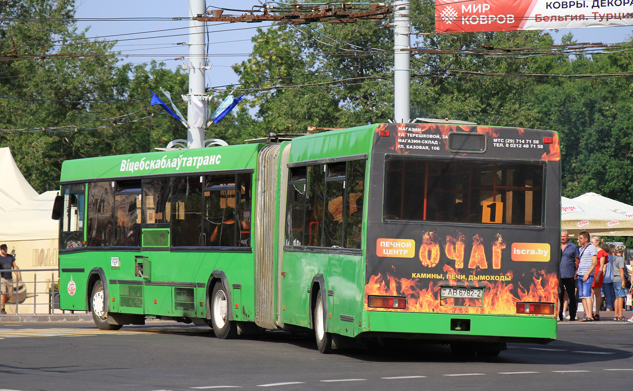 Автобус Витебска МАЗ 105.065 АВ 4125-2 Маршрут №1 Речной Порт - Ольгово