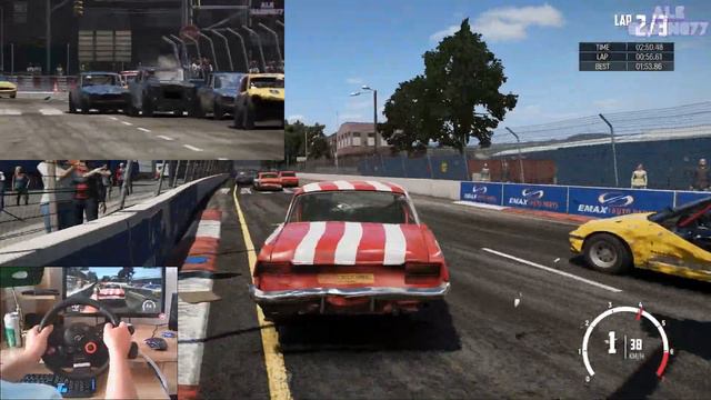 Wreckfest Gameplay with Logitech Driving Force GT #2