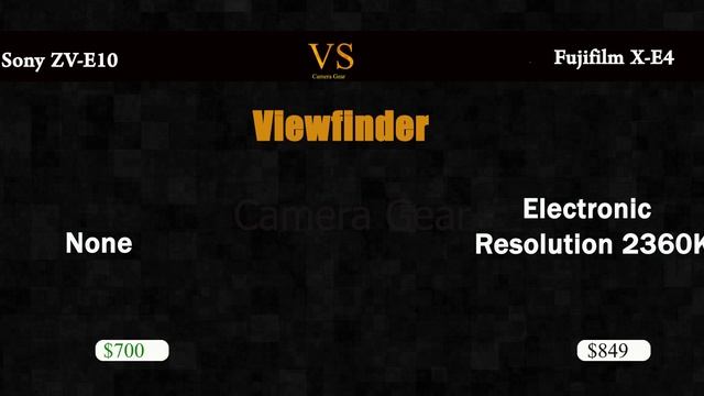 Sony ZV-E10 vs Fujifilm X-E4