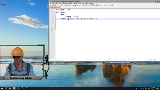 DMBG #10: Set work directory in container.
