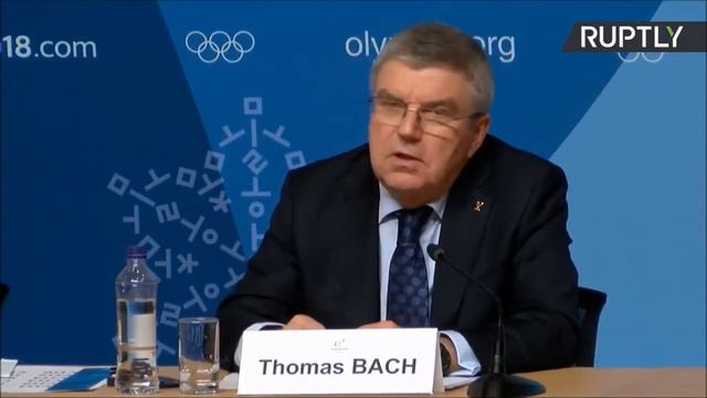 Пресс-конференция Томаса Баха, президент МОК в преддверии старта Олимпиады.07.02.2018.