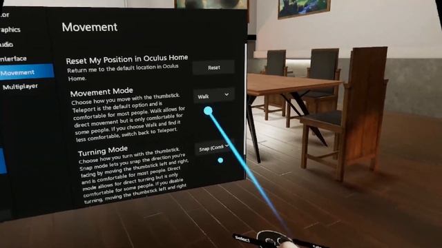Oculus Home - How To CHANGE teleport and walking