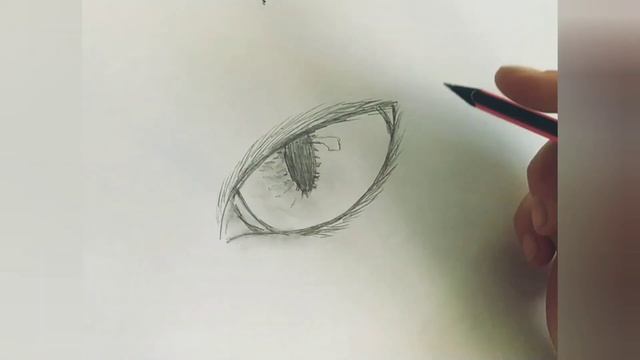 Кошачий глаз карандашом поэтапно.