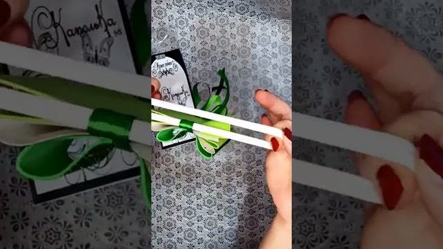 Резинка для волос Водопад 7 #канзаши #бантики #резиночкиизфоамирана