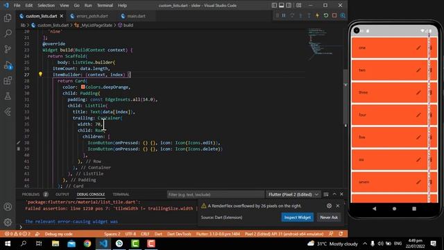 Update and delete items in listview flutter For Beginners