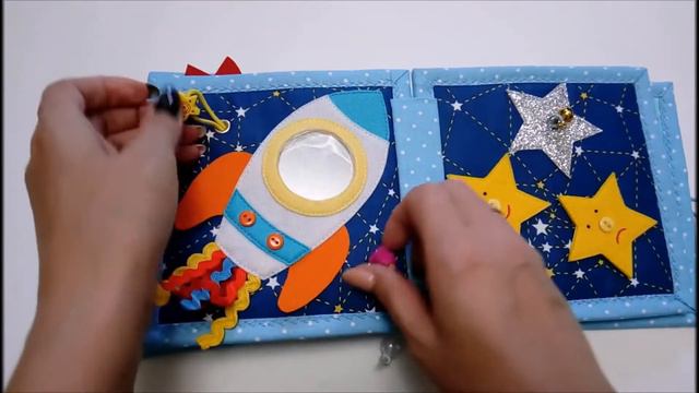 Мягкая книжка для малышей от 6 мес.Quiet book. Mini book