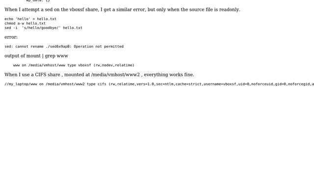 sed: cannot rename ./sed6x9apB: Operation not permitted using docker-compose with WordPress image
