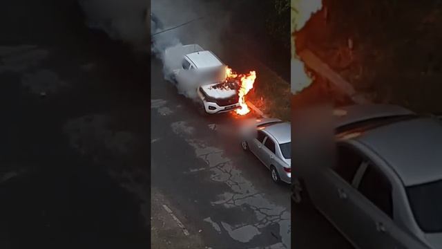 Ой, в Одессе машина ТЦКашников «случайно загорелась