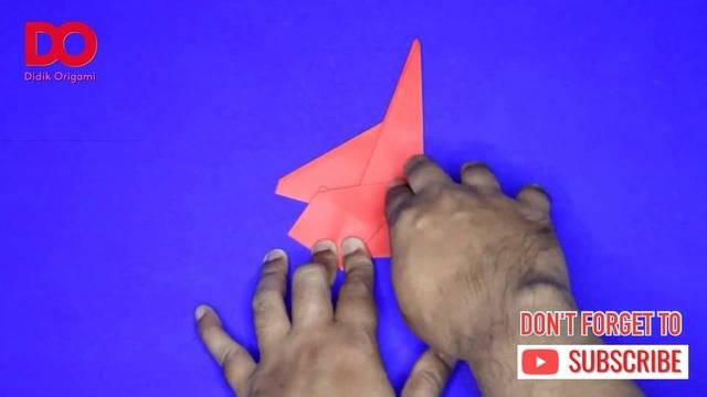 Easy origami paper airplane tutorial  Sukhoi SU-27